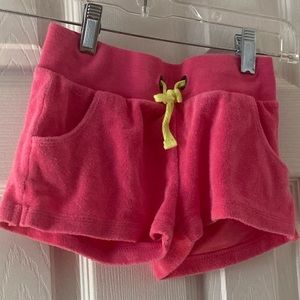 Girls Pink Terrycloth Shorts Sz small